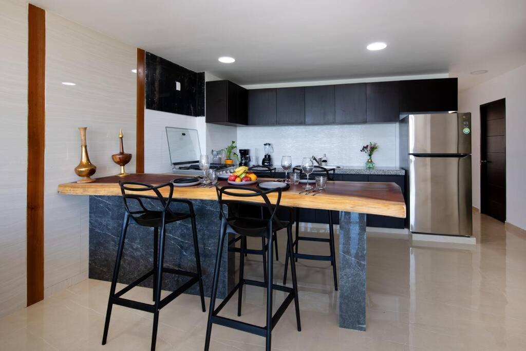 Apartament Amara, Depa Con Vista Al Mar Cancún Zewnętrze zdjęcie