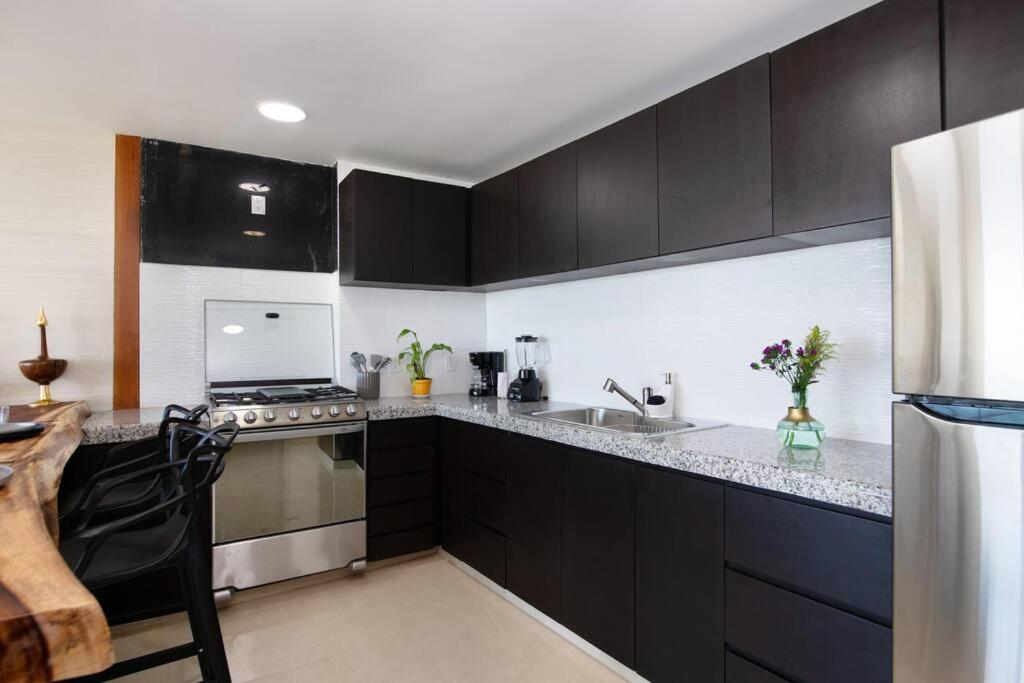 Apartament Amara, Depa Con Vista Al Mar Cancún Zewnętrze zdjęcie